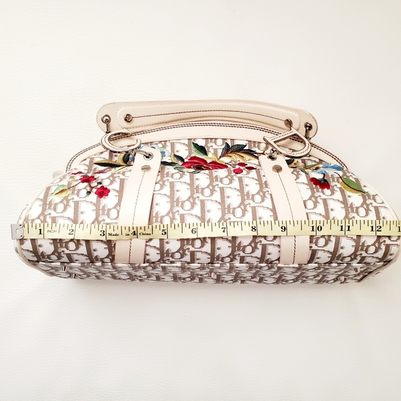 DIOR - Floral Embroidered Trotter Satchel & Clogs - Picture 11 of 16